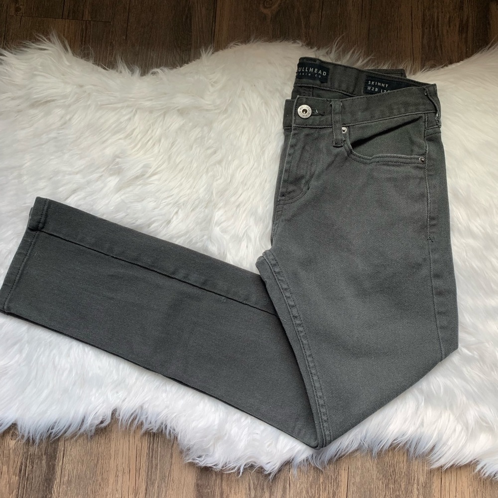 BULLHEAD JEANS—CHARCOAL GREY MEN SKINNY (Sold)